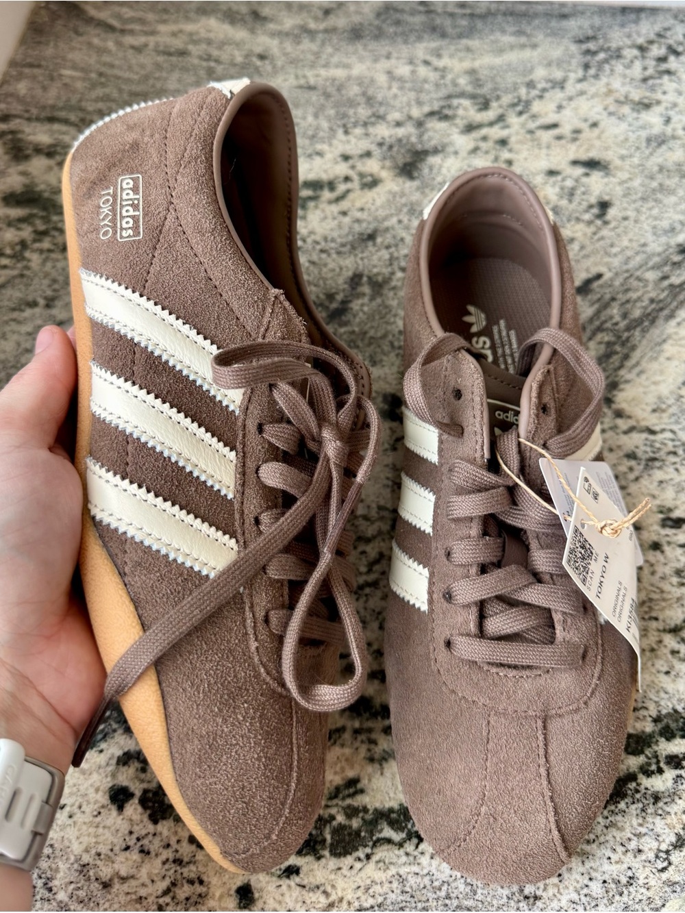 adidas Women’s Tokyo Sneakers in Earth Strata Brown Suede. Size 7.5 NWT